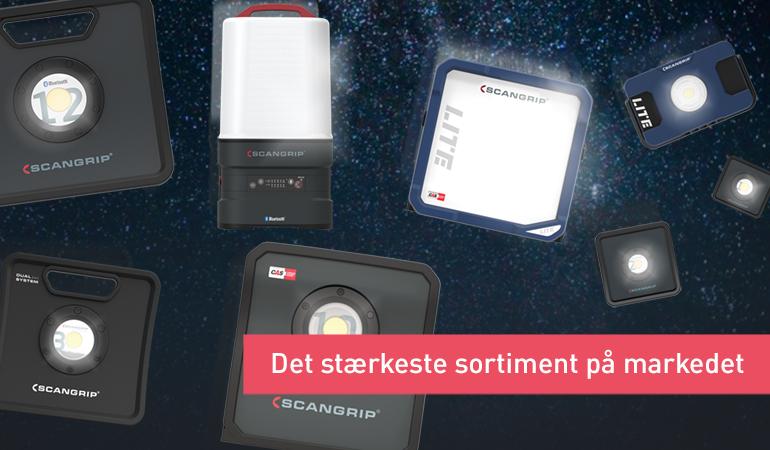 Det stærkeste sortiment af arbejdslamper