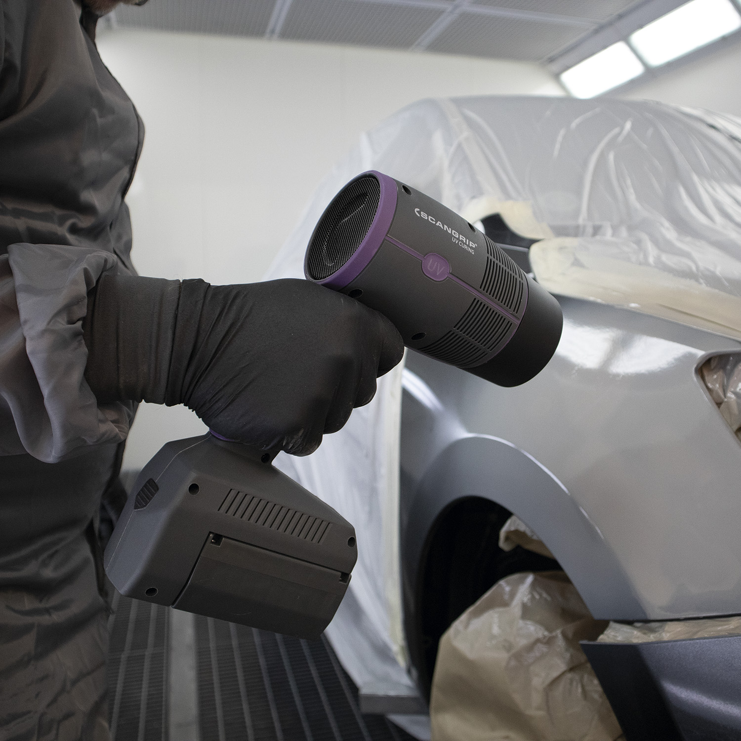 Extremely powerful UVGUN for UV curing of large paint repair areas (US