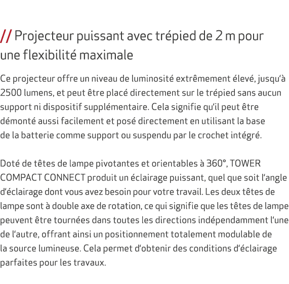  // Projecteur puissant avec tr pied de 2 m pour une flexibilit maximale Ce projecteur offre un niveau de luminosit ...