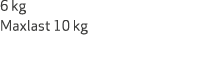 6 kg Maxlast 10 kg