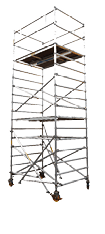 The image of scaffold under the white background