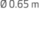  0.65 m