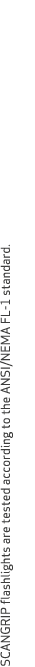 SCANGRIP flashlights are tested according to the ANSI/NEMA FL 1 standard. 