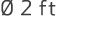  2 ft