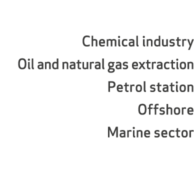 Chemical industry Oil and natural gas extraction Petrol station Offshore Marine sector