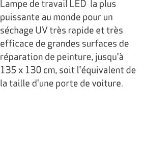 Lampe de travail LED la plus puissante au monde pour un s chage UV tr s rapide et tr s efficace de grandes surfaces d...