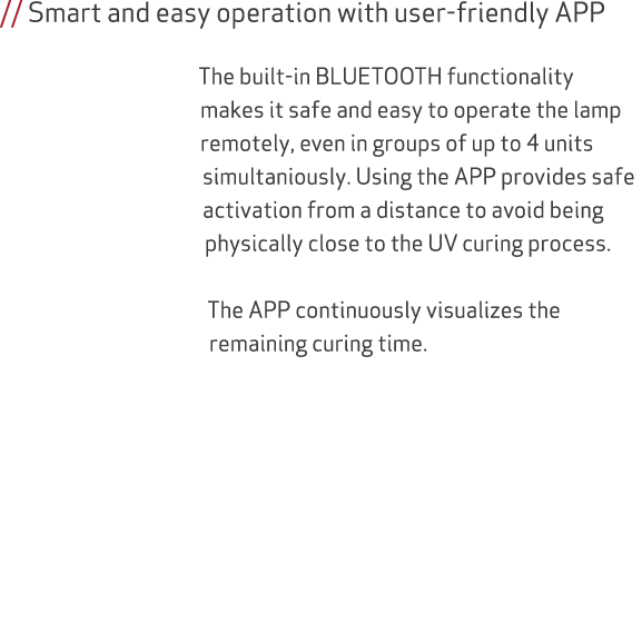 // Smart and easy operation with user friendly APP The built in BLUETOOTH functionality makes it safe and easy to ope...