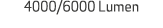 4000/6000 Lumen 