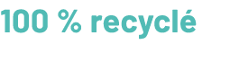 100 % recycl 