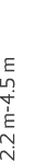 2.2 m 4.5 m