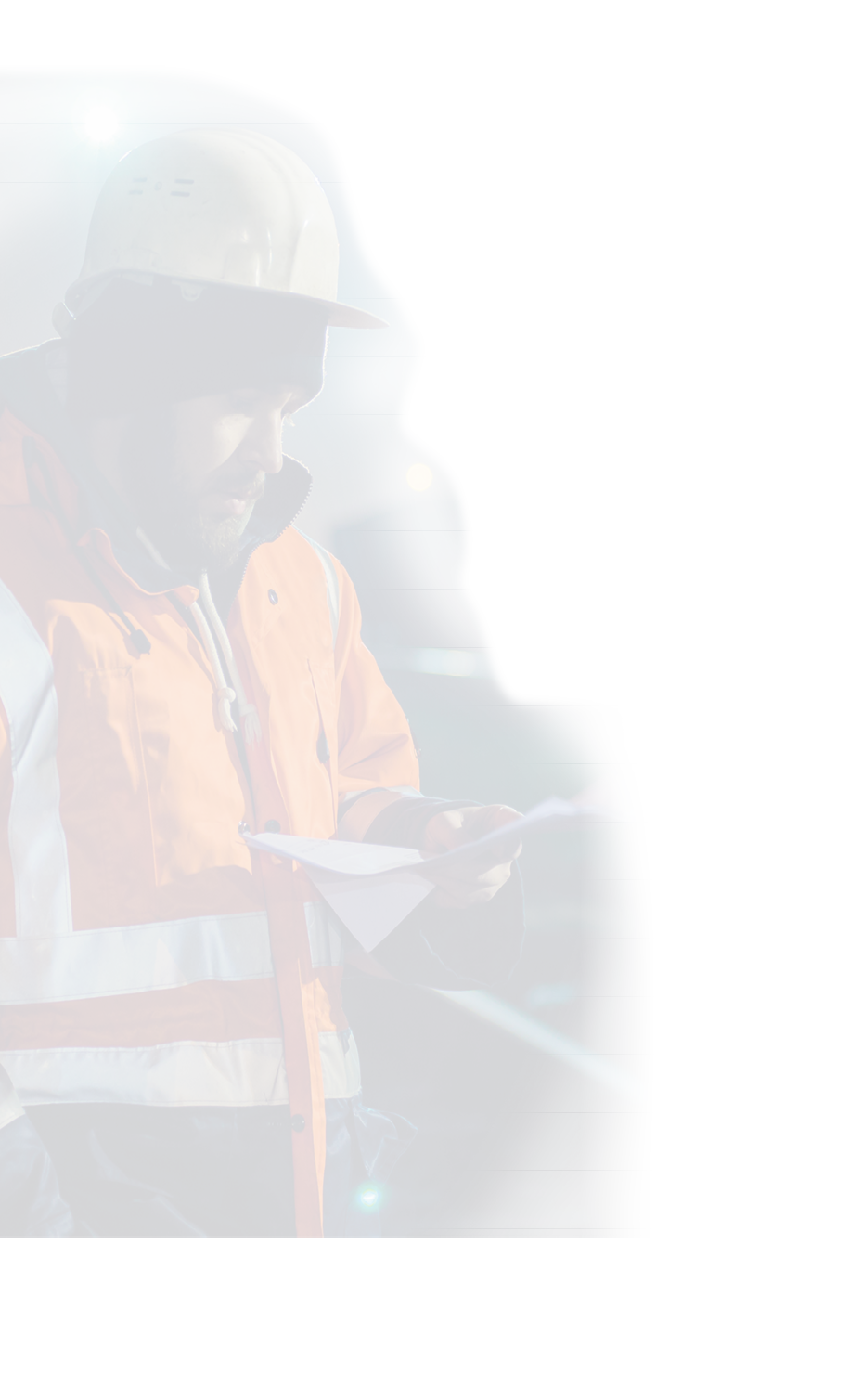 Construction worker tired and sitting asleep in the twilight. Concept of overworking.